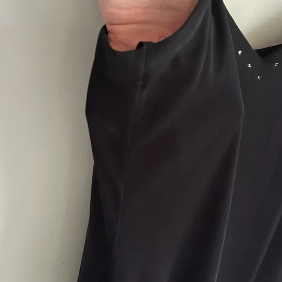 Y2K BYER TOO! Asymmetric Sparkly Midi Slip Dress Whimsigoth Fairy Grunge Sz L - Picture 7 of 15